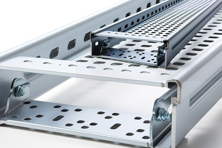 Perforated cable tray — replace with a real photo
