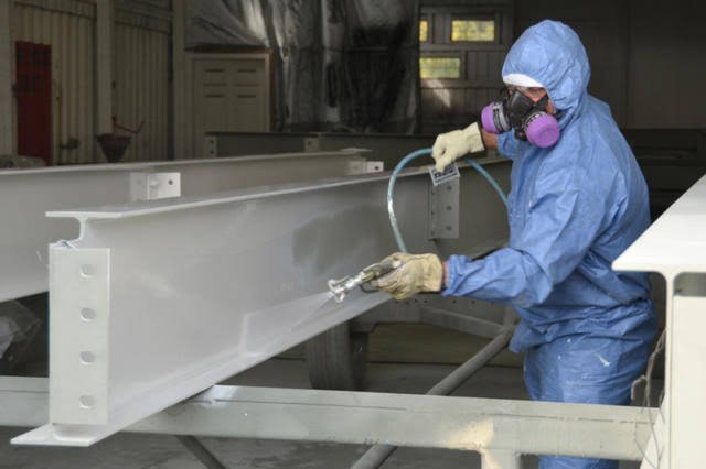 Industrial painting bay