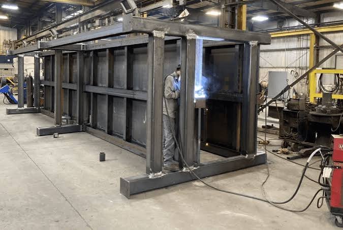 Highway gantry heavy fabrication